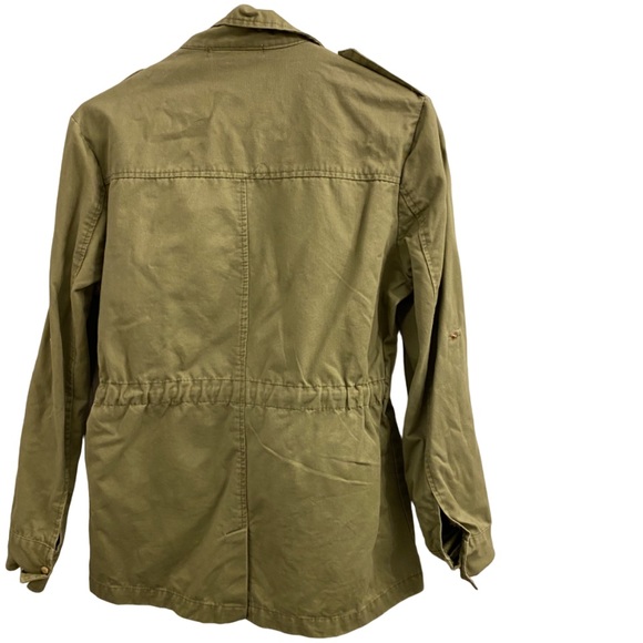Green Jacket- Gold Metal Star Details - Vera & Lucy - Size Large - Picture 6 of 7